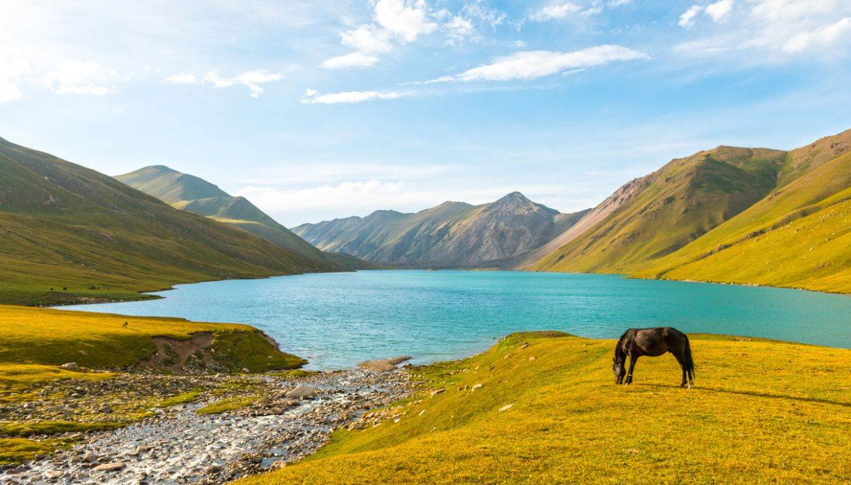 Lago Kol-Ukok in Kirghizistan