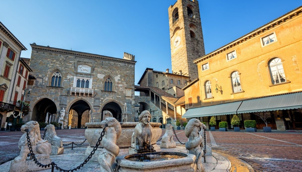 Bergamo Alta e piazza vecchia