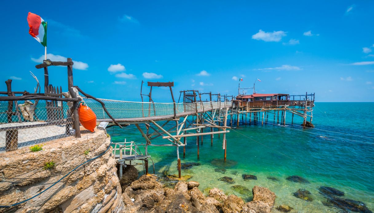 Costa dei Trabocchi in Abruzzo, Italia