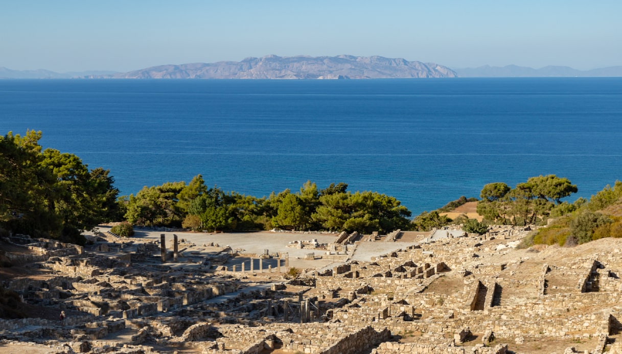 Il sito archeologico di Kamiros sull'isola di Rodi
