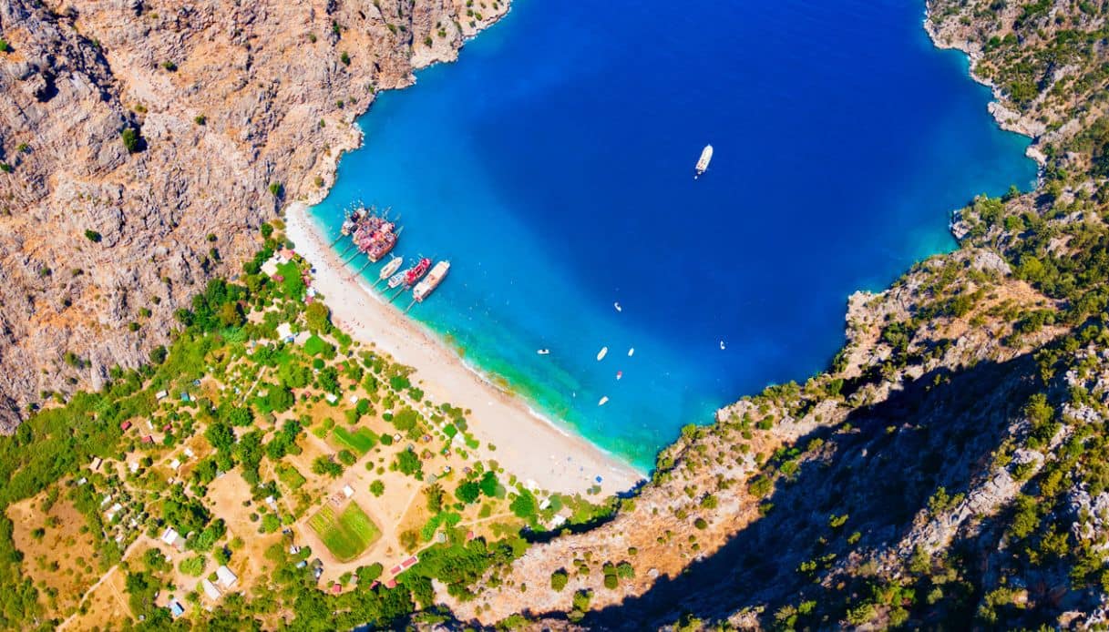 La spiaggia della Valle delle Farfalle, Turchia