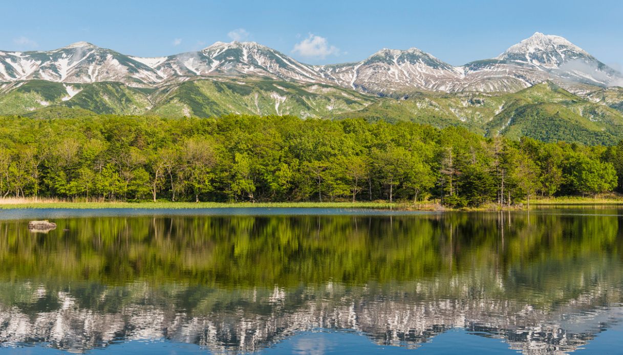 Lago Yonko, Hokkaido, Giappone
