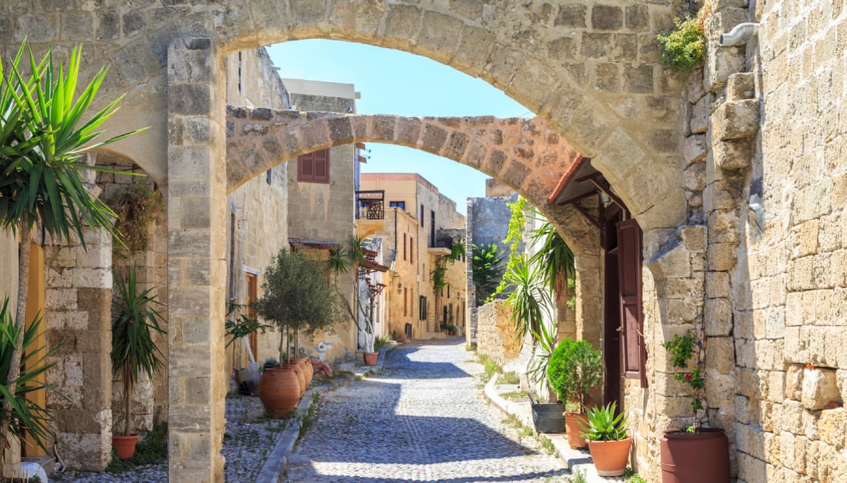 Rodi città, la parte antica