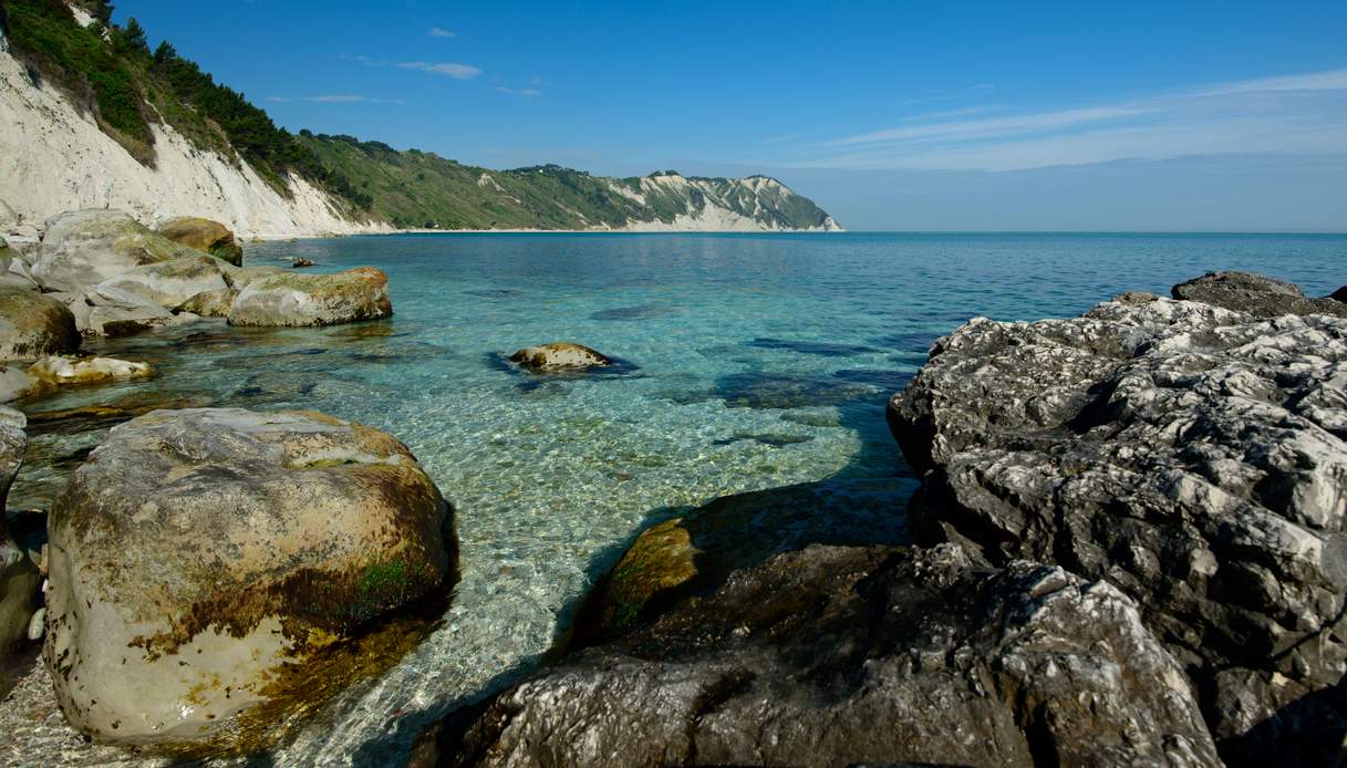 la spiaggia di Portonovo