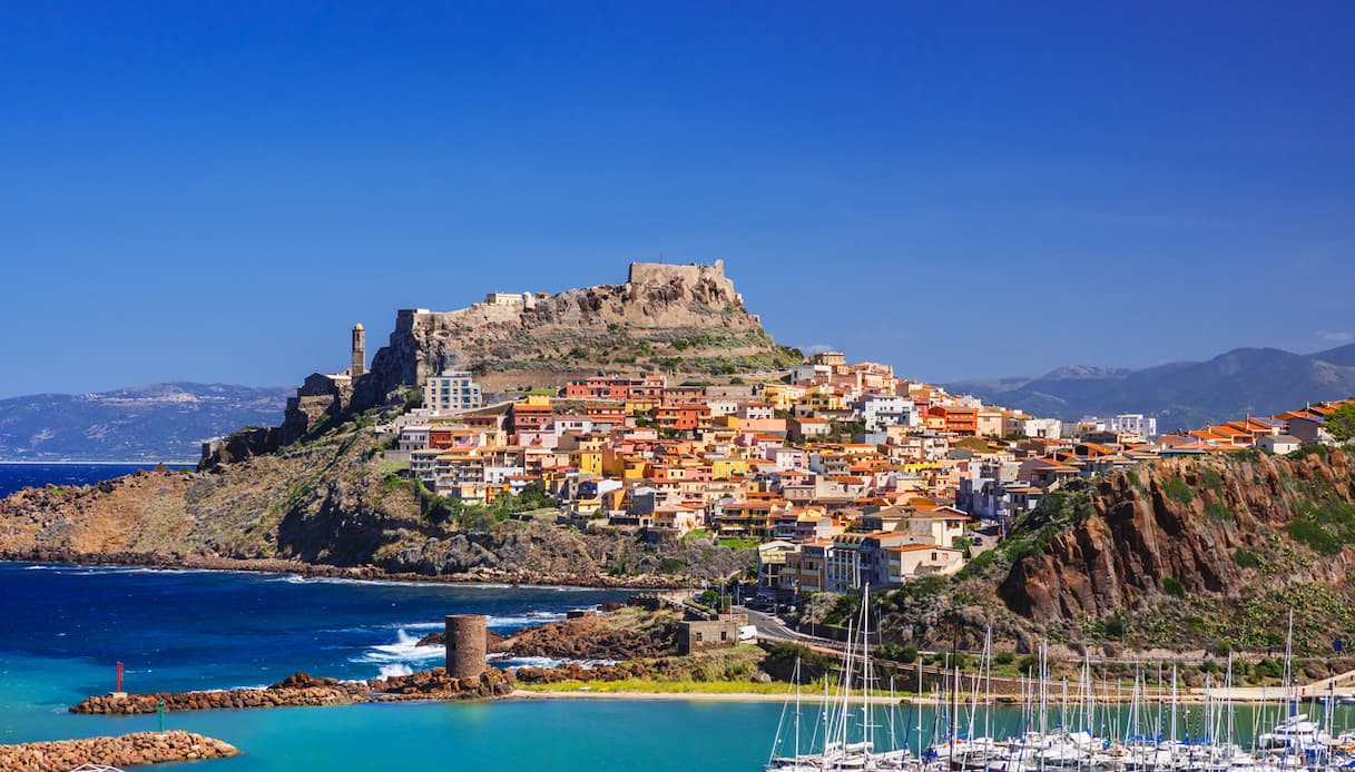 Vista su Castelsardo, Sardegna