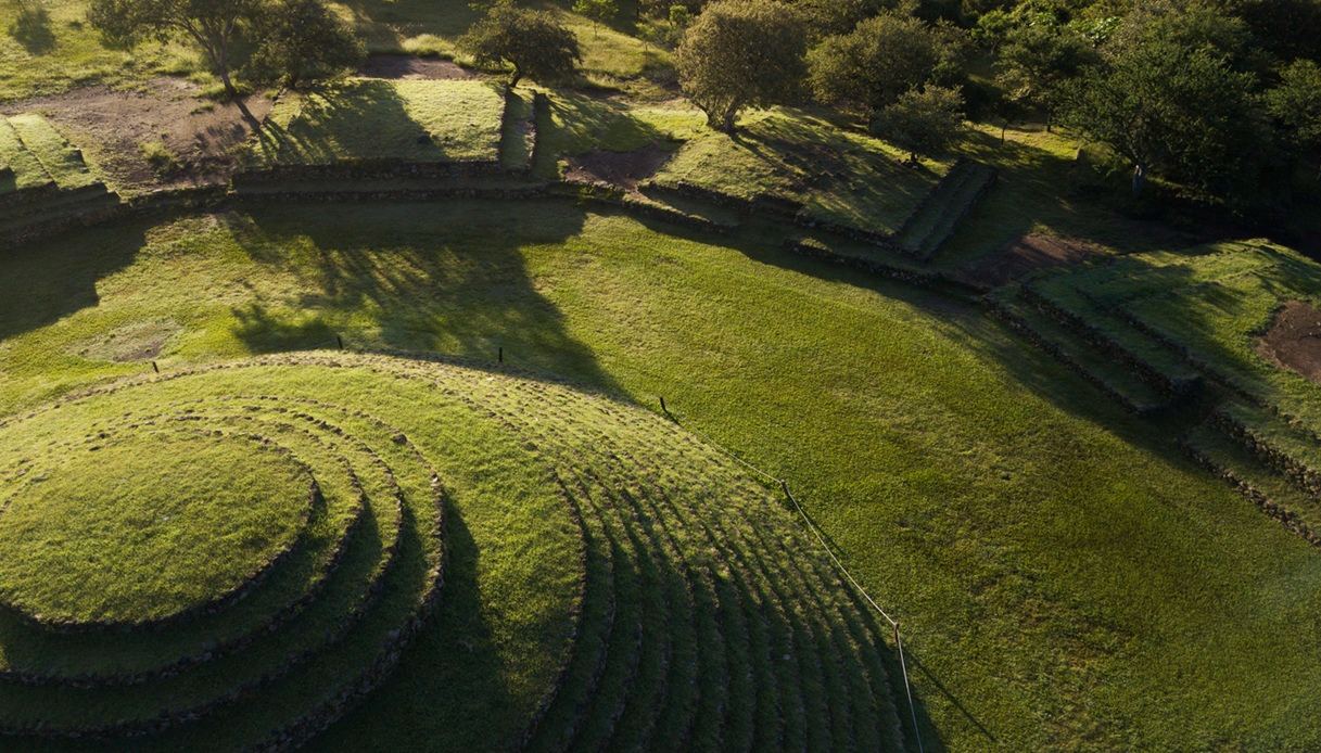 Piramidi circolari di Guachimontones in Messico