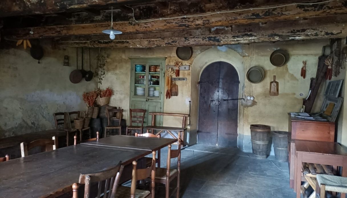 La cucina dell'Ottocento del Molin di Bucchio