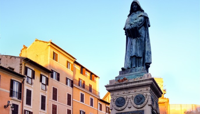 statua di Giordano Bruno a Campo De Fiori