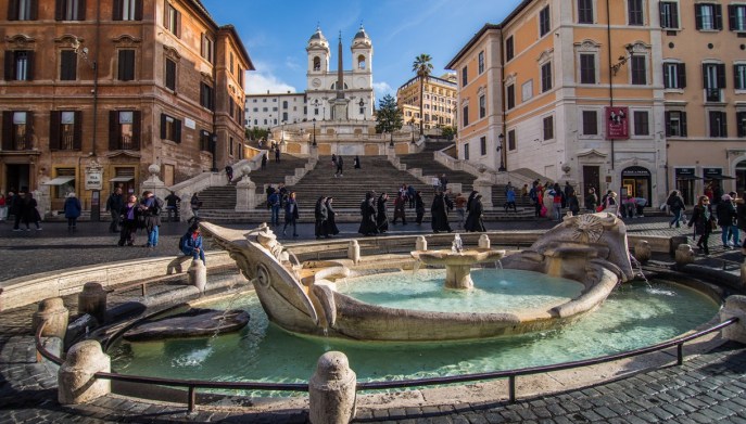 Piazza di Spagna a Roma 