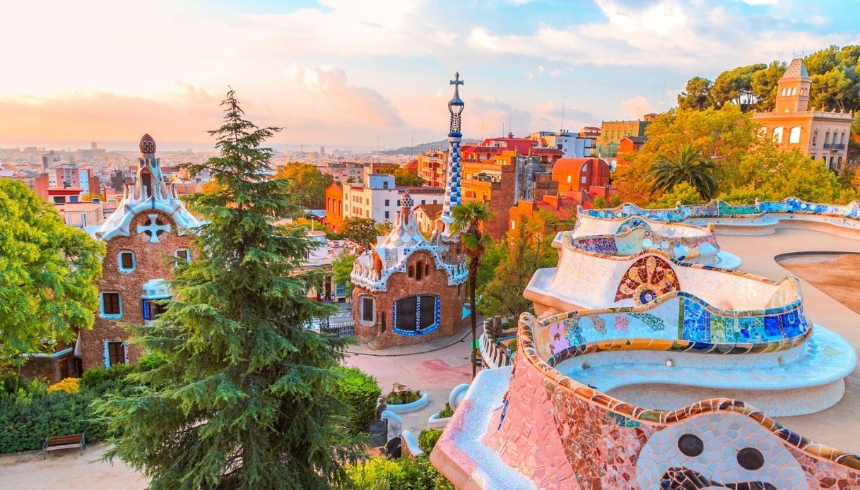 Parc Guell di Gaudì a Barcellona