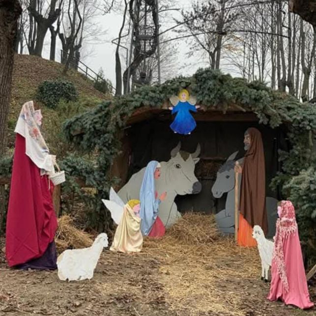 Presepe nel bosco a Castagnole delle Lanze, Monferrato