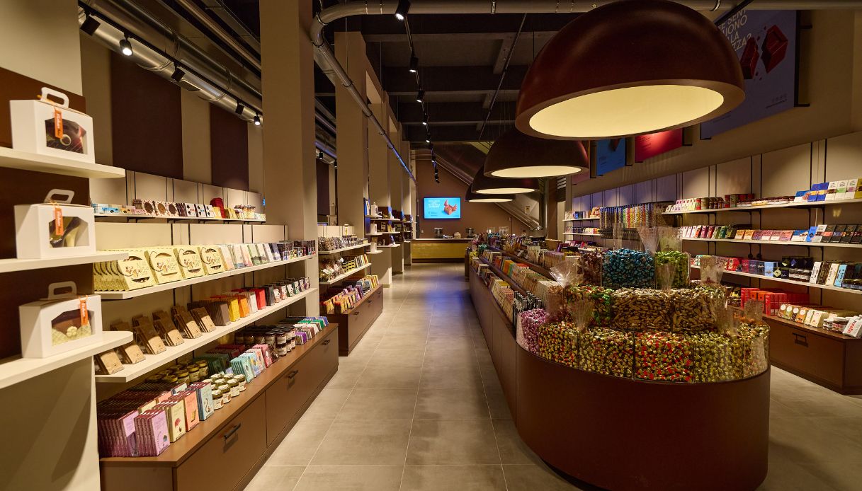 Interno del Choco Shop della Città del Cioccolato a Perugia