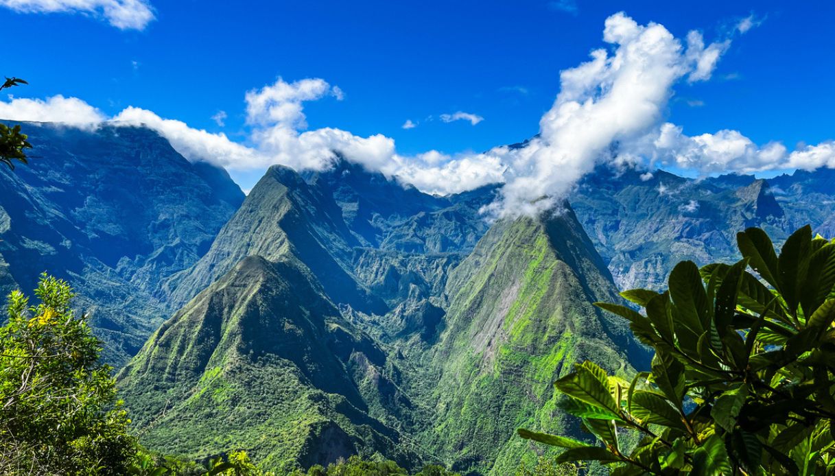 Panorama del Cirque de Mafate, isola di Reunion