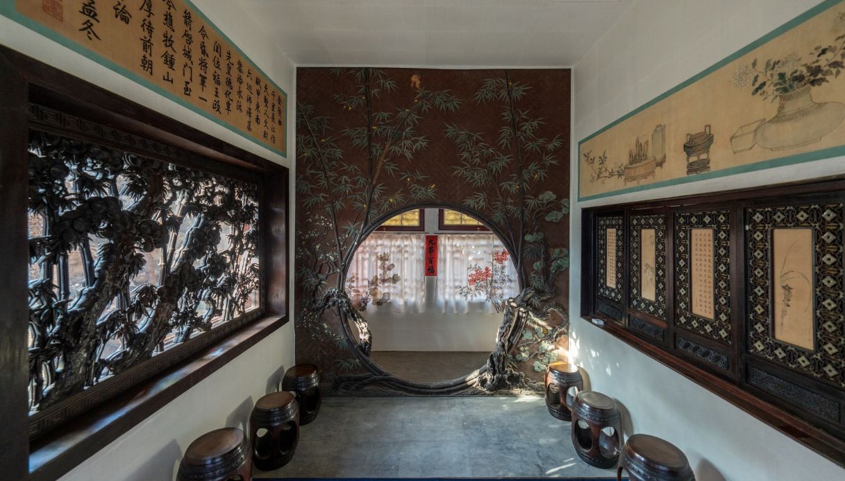 Interno restaurato del Giardino Qianlong, Città Proibita, Pechino