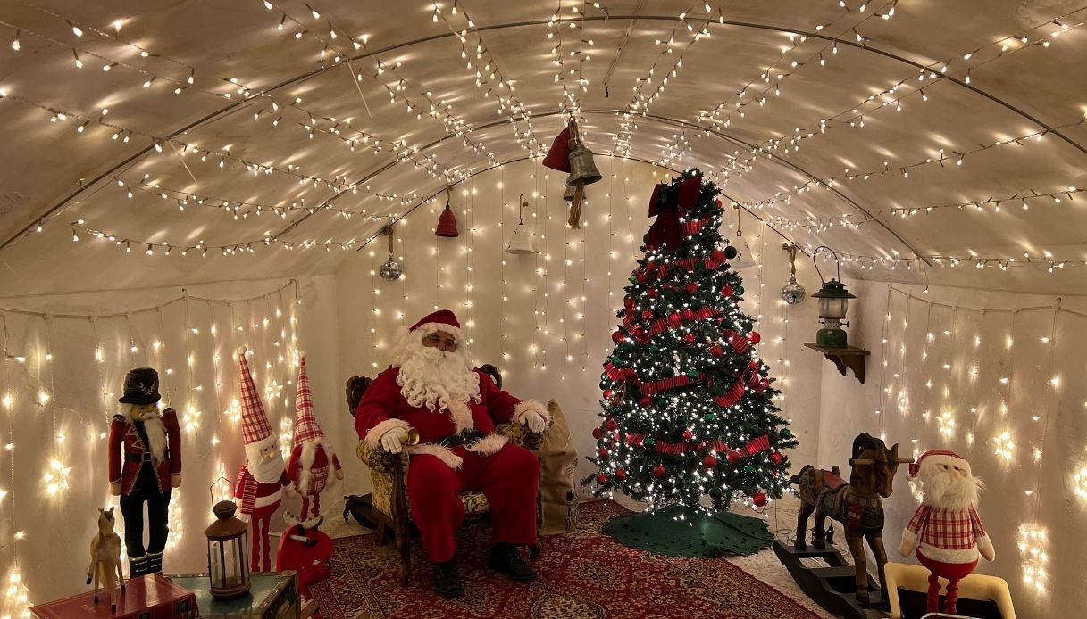 La casa di Babbo Natale a Erice in Sicilia