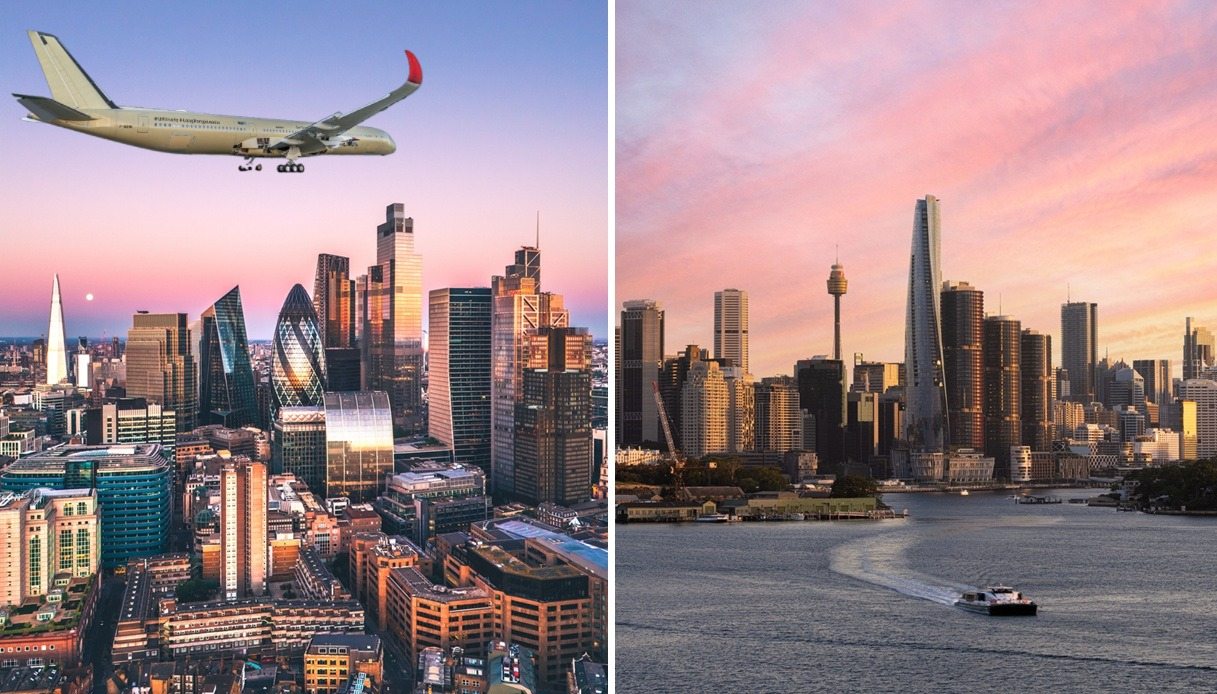 Da Londra a Sydney senza scalo: il volo diretto da record apre una nuova era dei viaggi