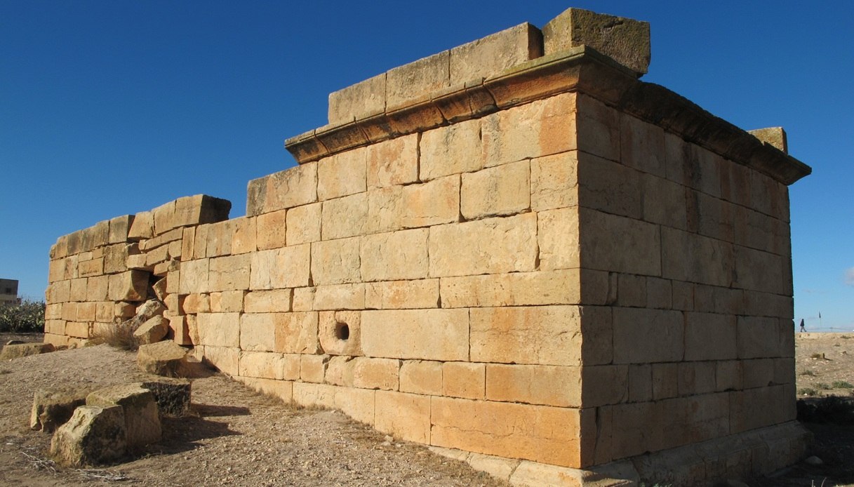 Mausoleo romano nel sito archeologico