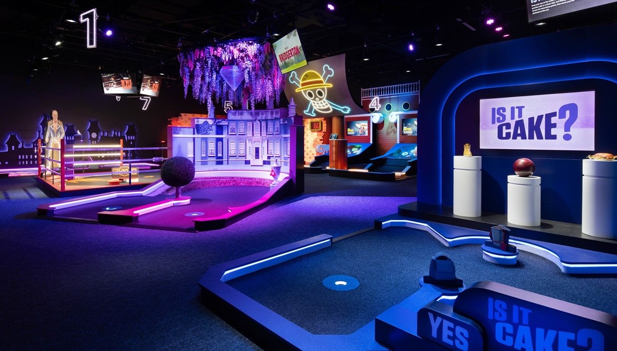 Il minigolf della prima Netflix House