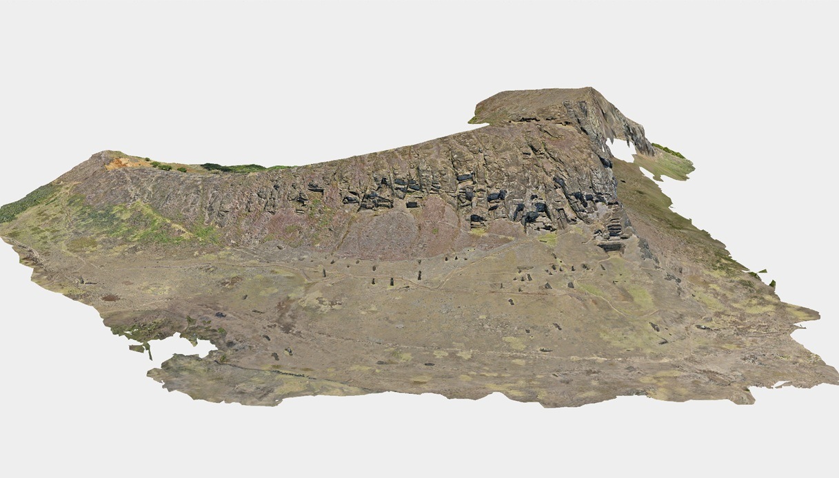 Modello 3D della cava di Rano Raraku
