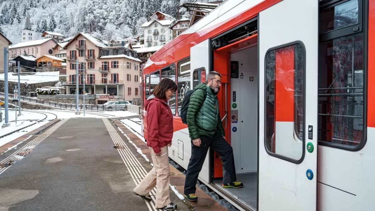 Mont Blanc Express in inverno: un viaggio panoramico tra Svizzera e Francia