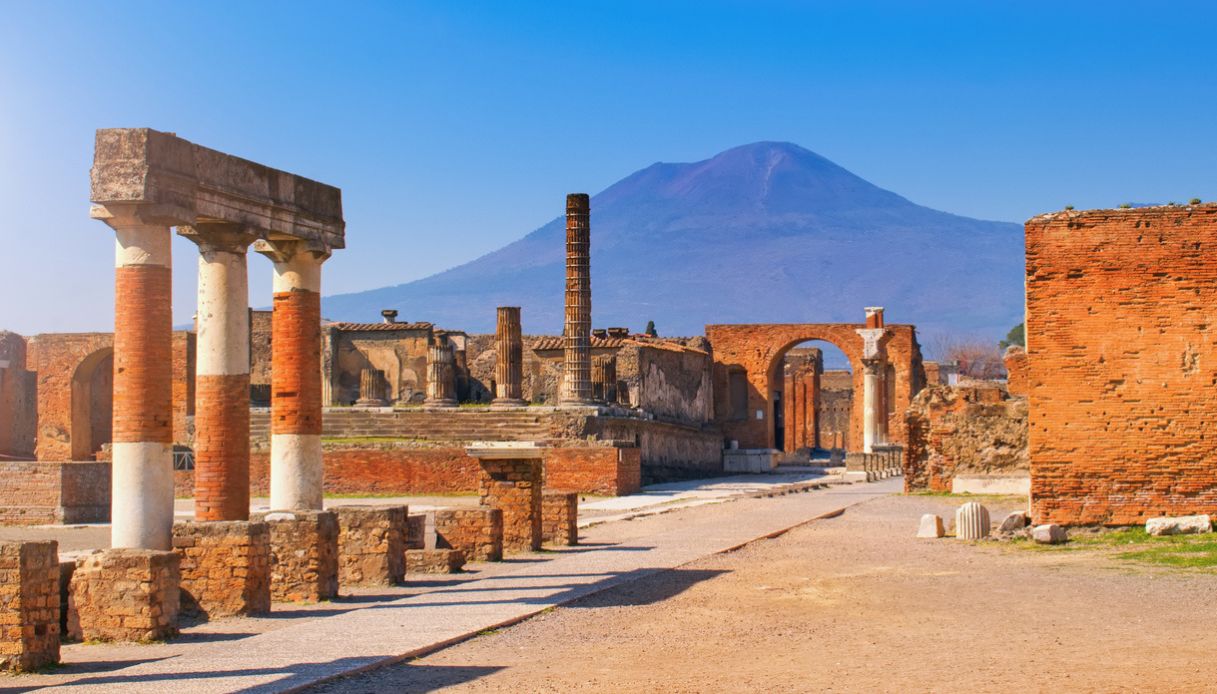 Scorcio delle rovine di Pompei, Campania