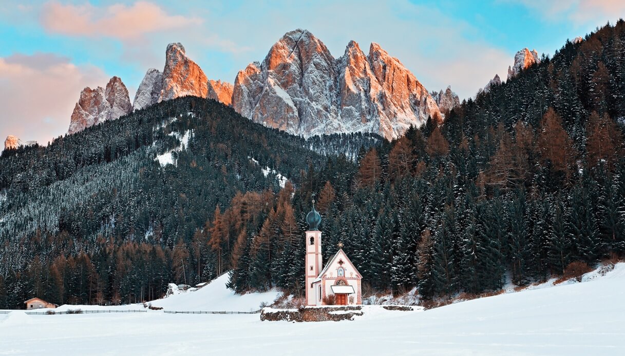 Val di Funes inverno