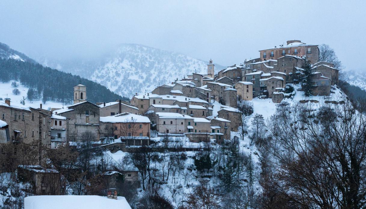 Villalago in inverno