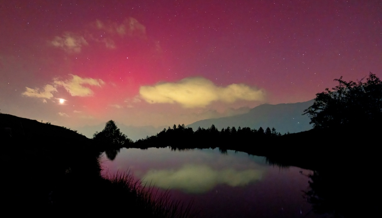 L'aurora boreale italiana è realtà