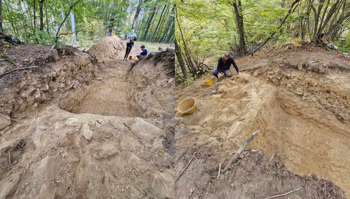 Il sito archeologico della scoperta sul monte Papuk