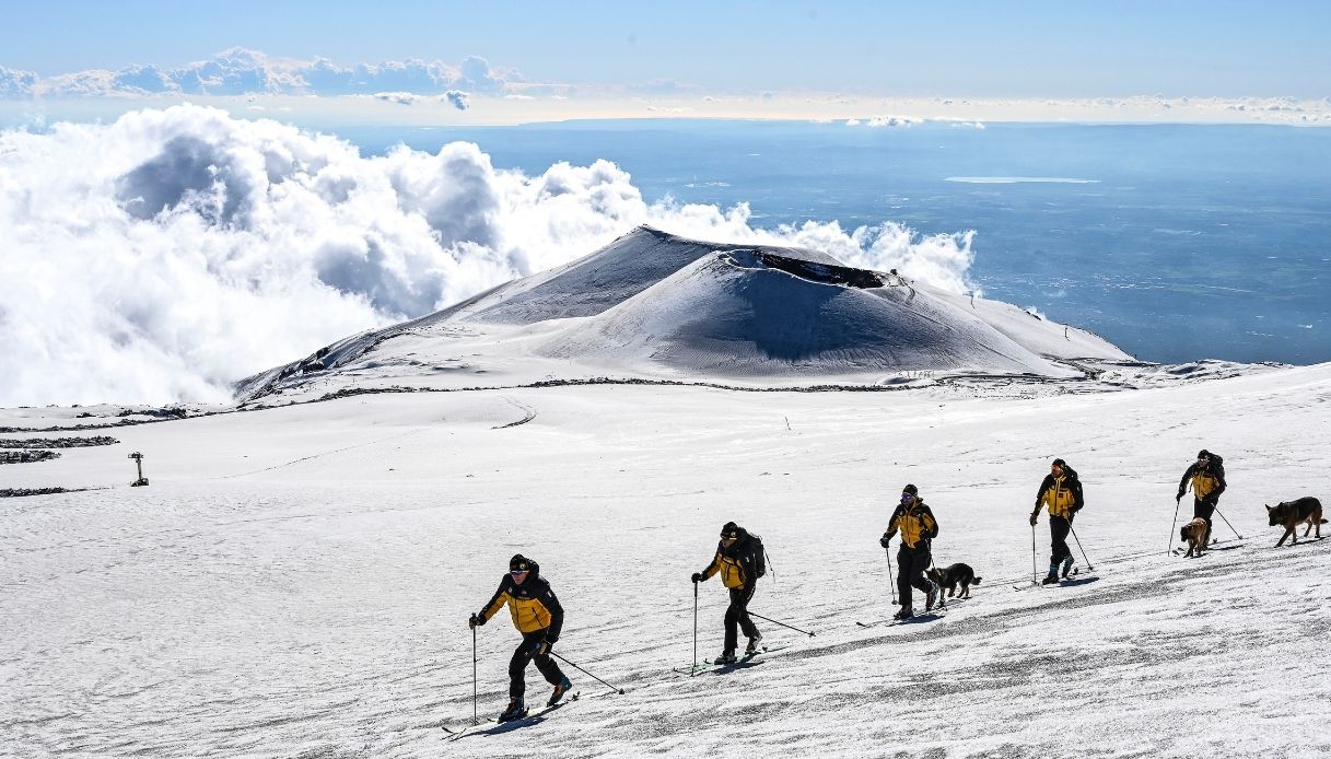 Ciaspolare sull'Etna