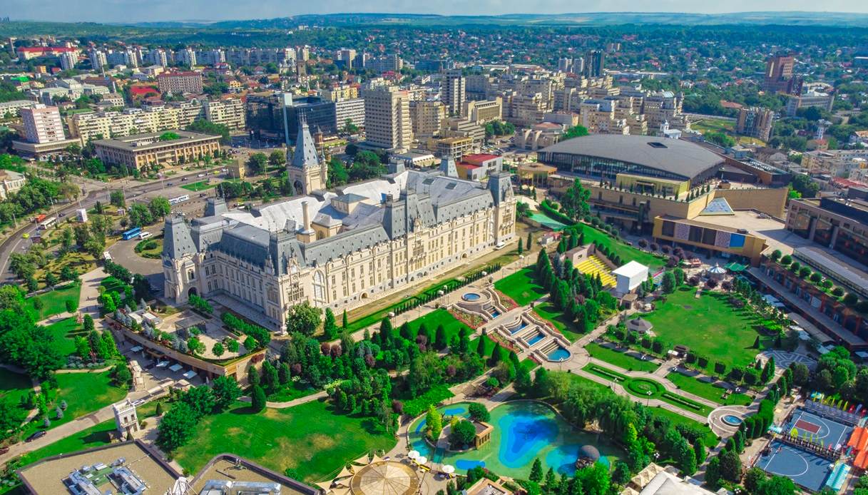 Vista su Iași, in Romania