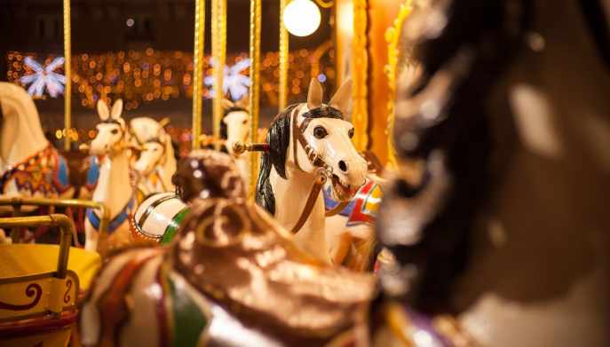 Giostra cavalli Piazza Navona