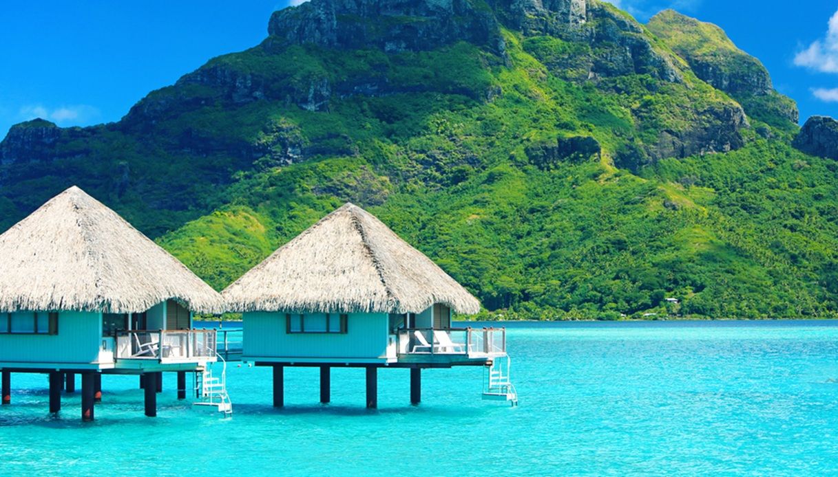 Paesaggio paradisiaco a Tahiti