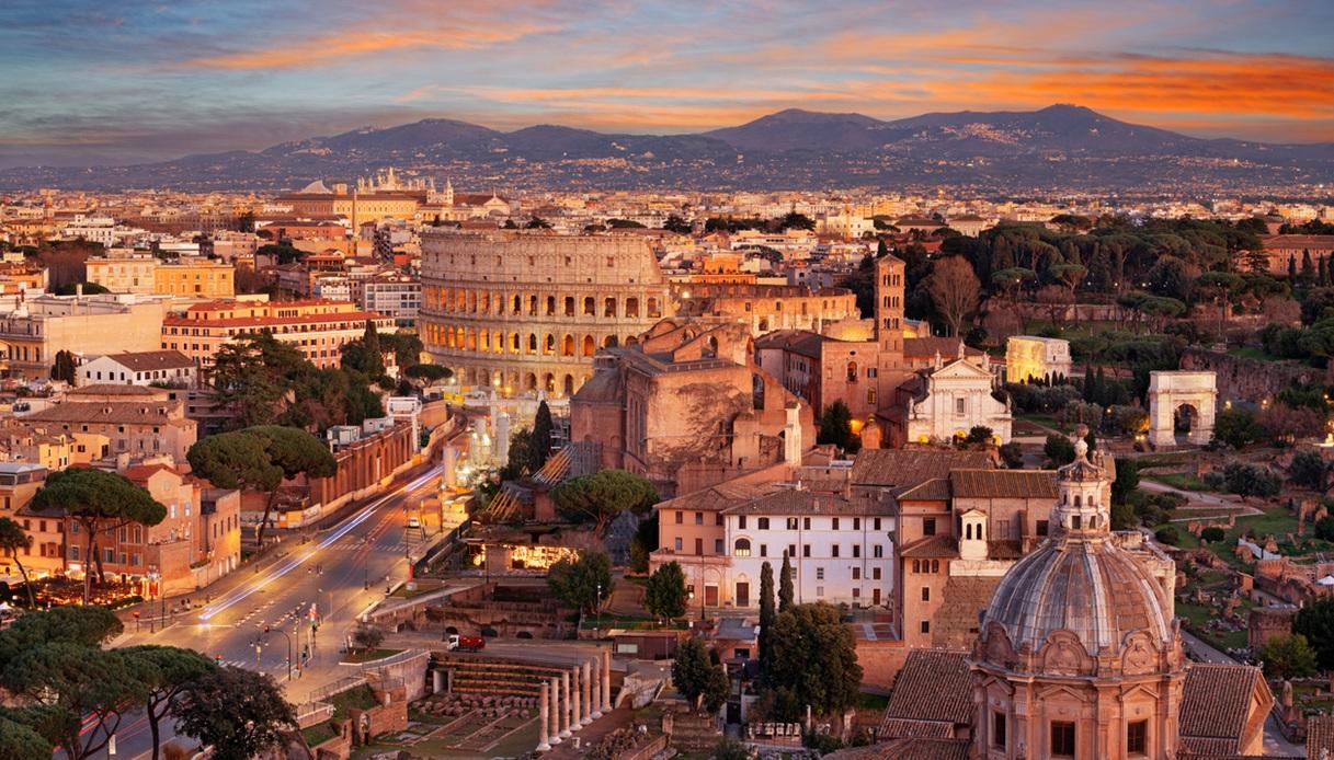 Vista panoramica sul centro storico di Roma