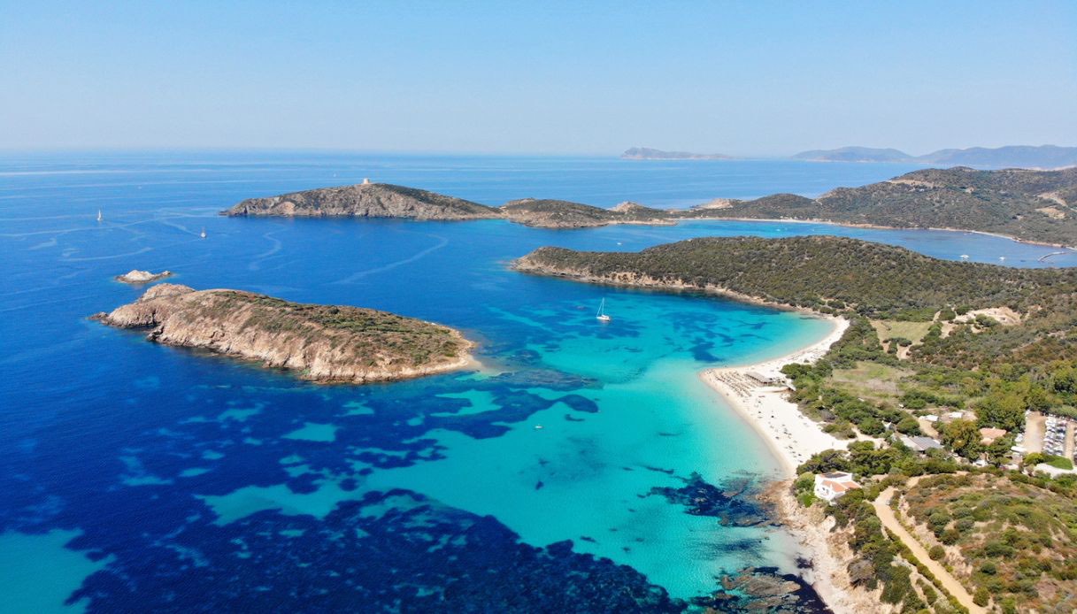 La splendida spiaggia di Tuerredda