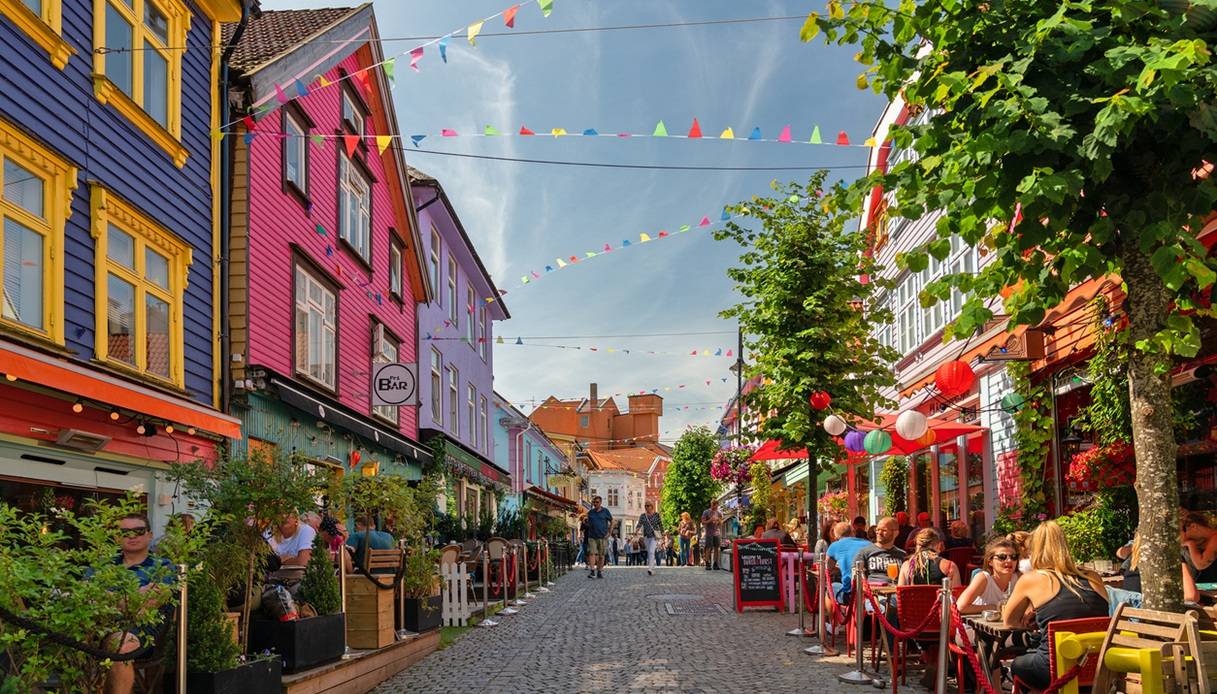 Centro storico di Stavanger, in Norvegia