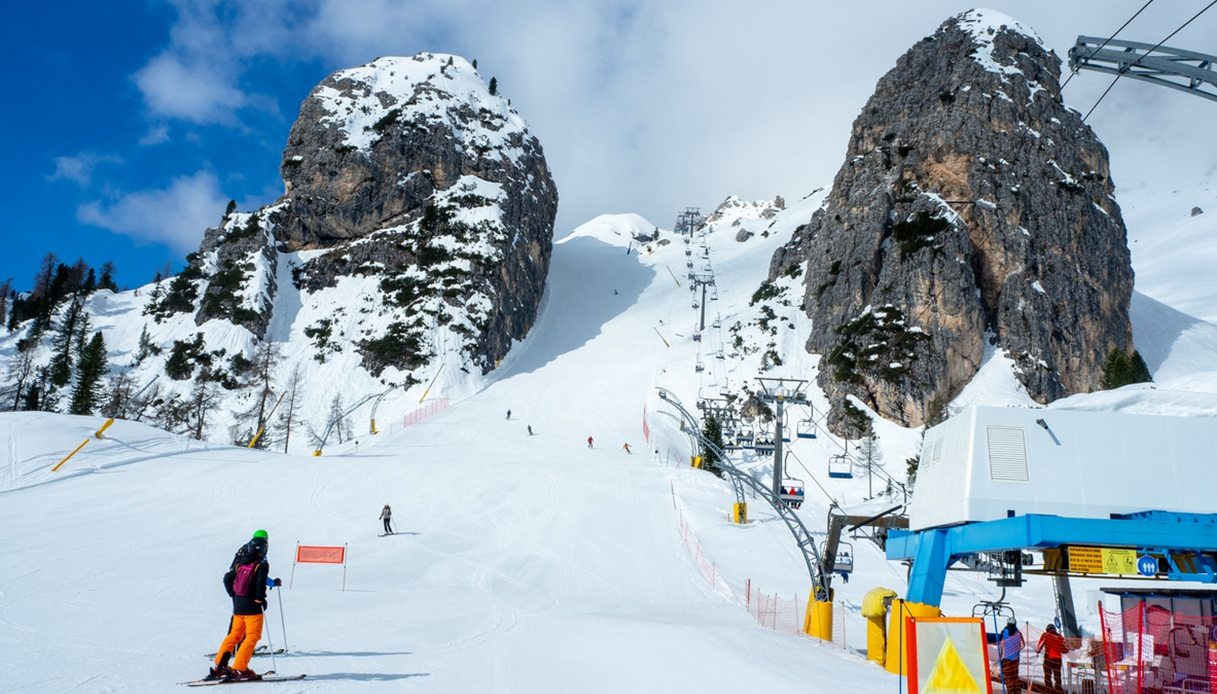 mappa piste da sci cortina