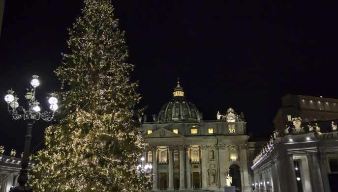 Vista di San Pietro a Natale