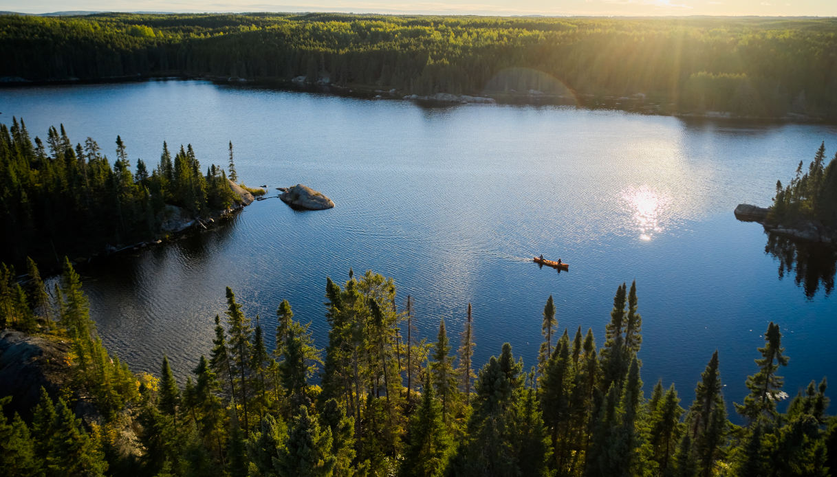Canoa su Boundary Waters