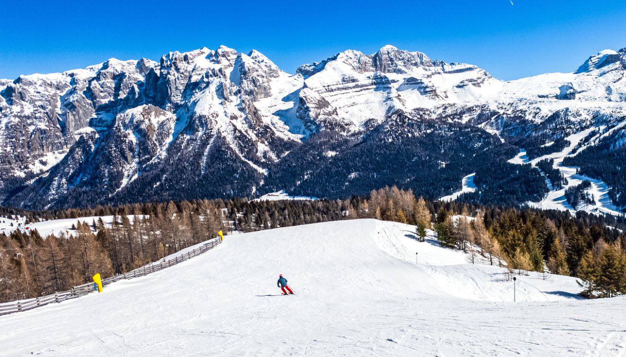 Sciatore a Madonna di Campiglio