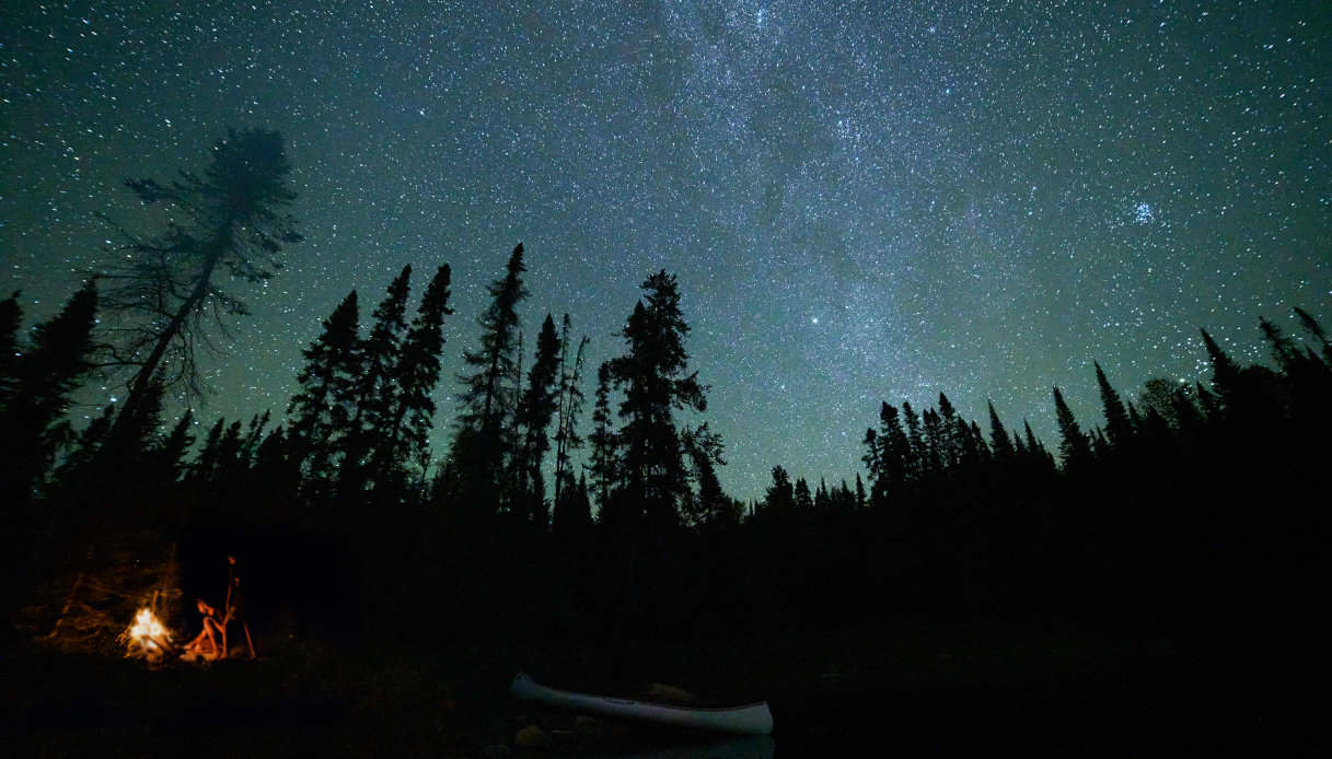 Notte sul lago in Minnesota