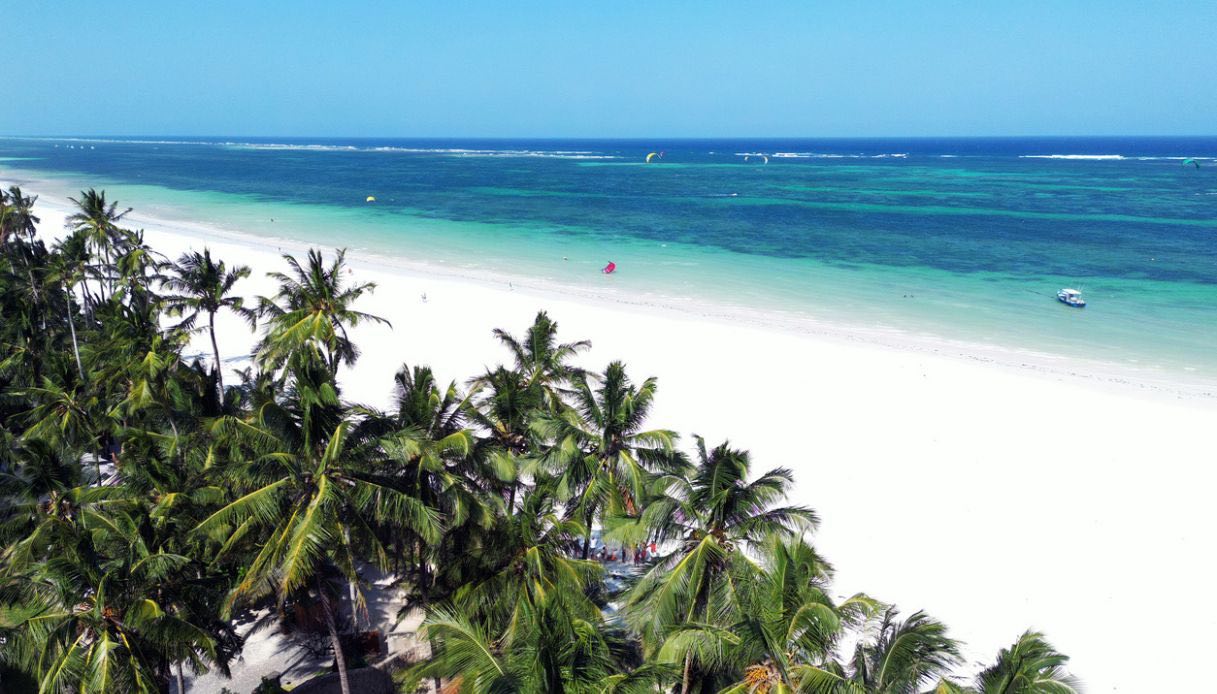Spiaggia Diani in Kenya