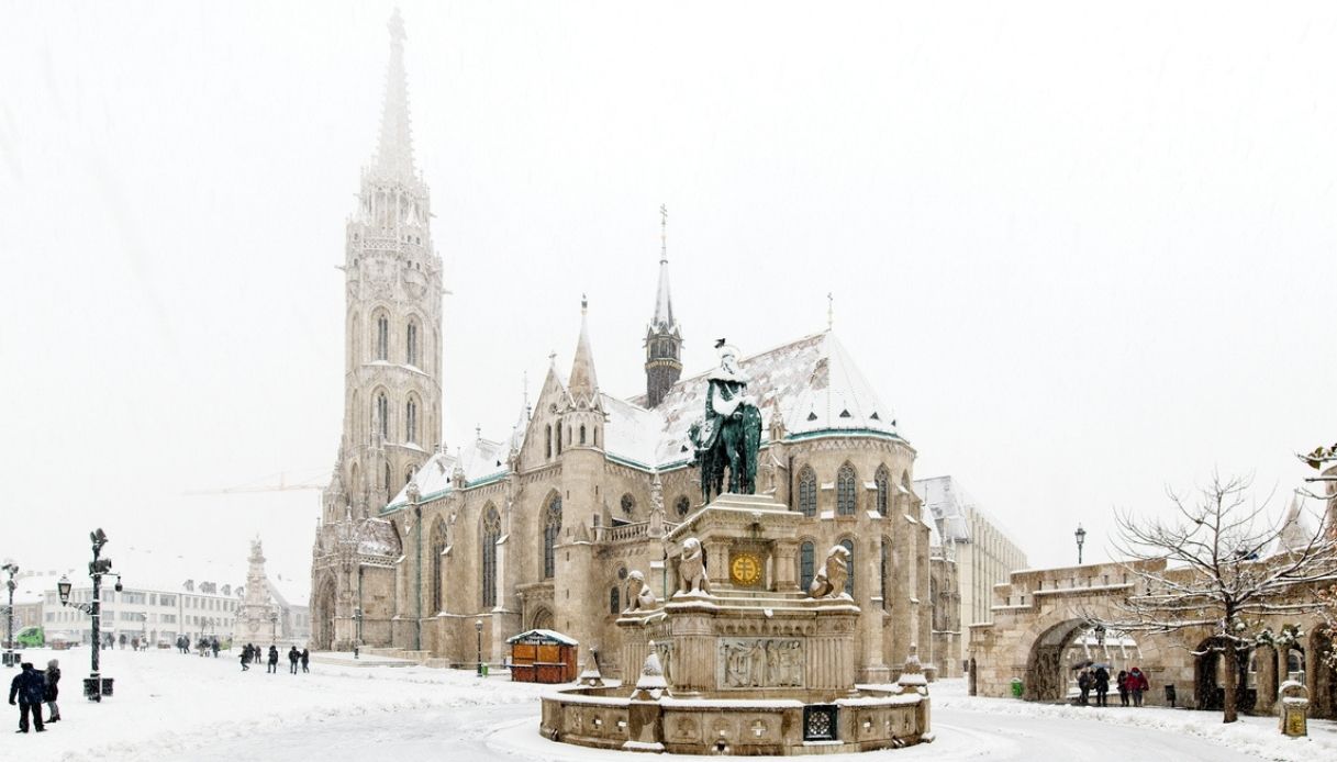 Budapest sotto la neve