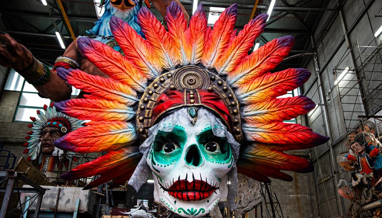 Un carro allegorico del Carnevale di Viareggio 2026