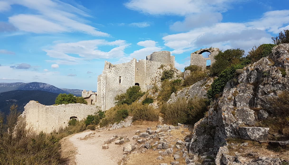Castello di Peyrepertuse, Francia, Occitania 