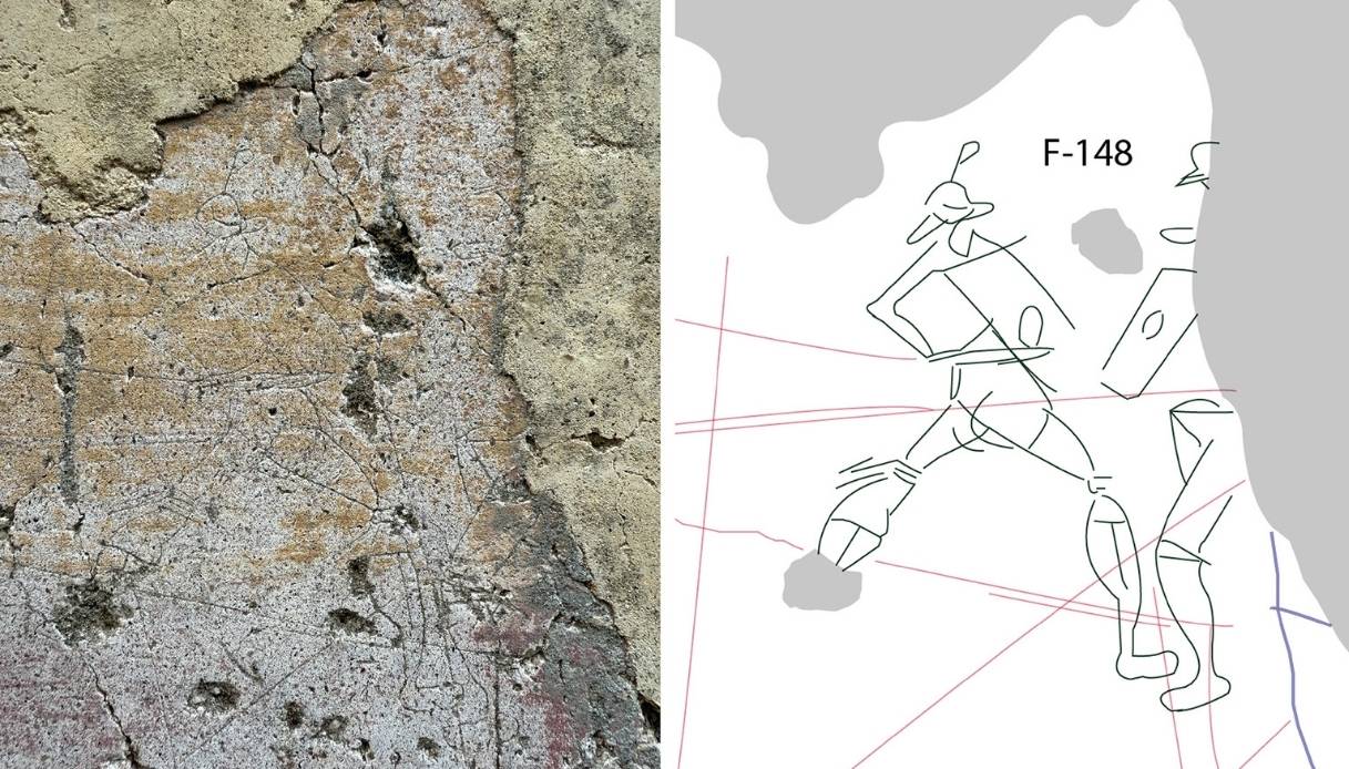 Ritrovati graffiti di gladiatori a Pompei