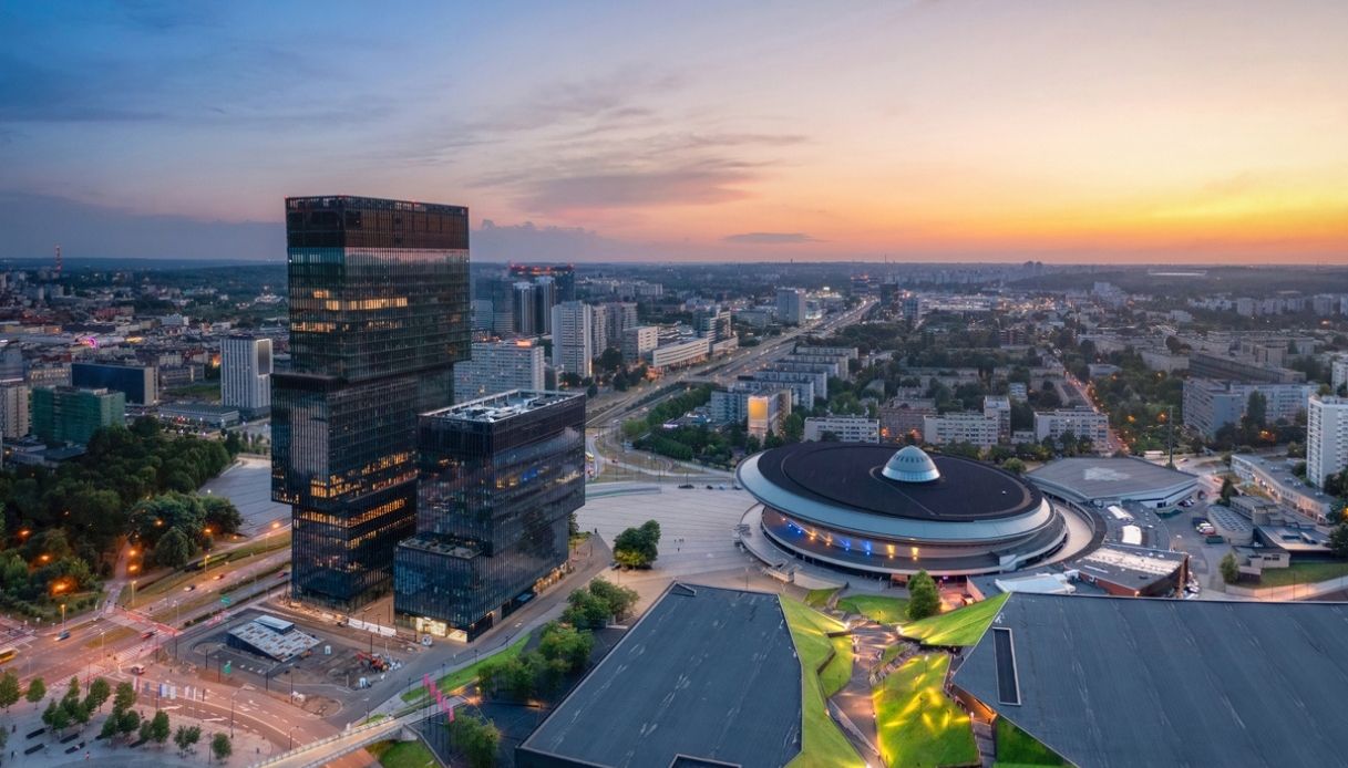 Katowice vista dall'alto