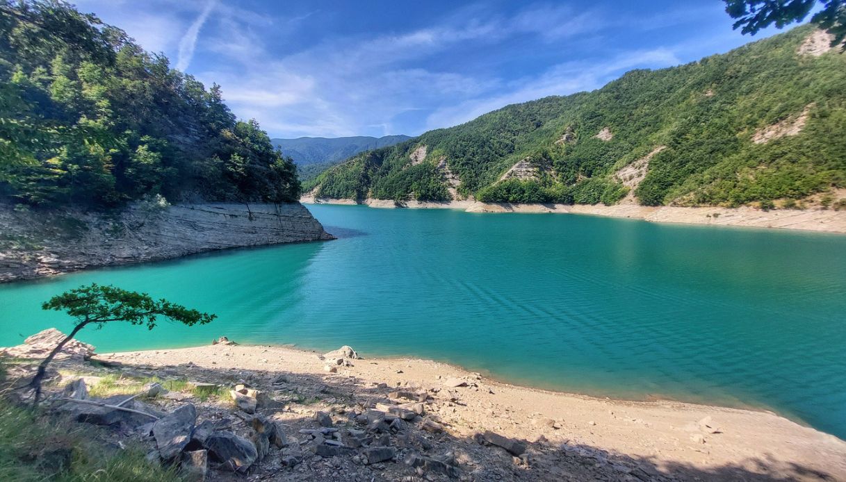 Panorama del Lago di Ridracoli, Bagno di Romagna