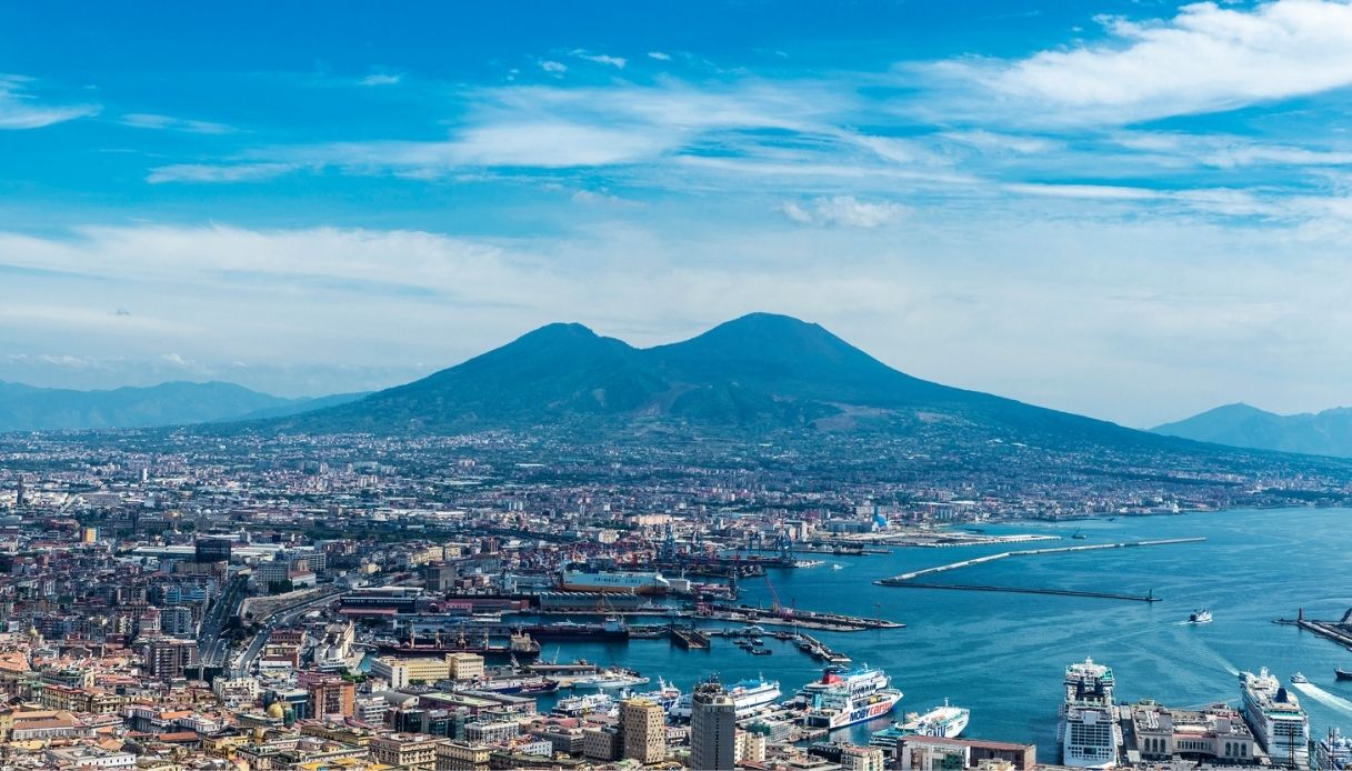 Vista dall'alto di Napoli