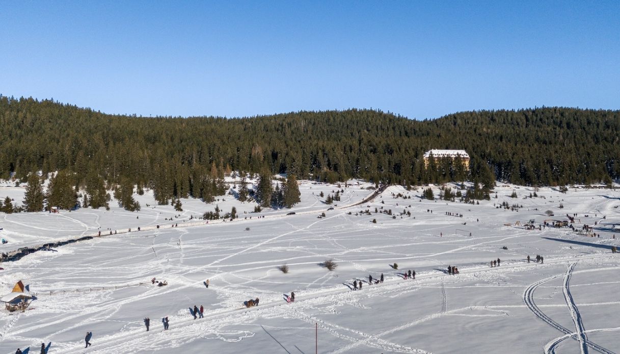 Neve sul monte Igman a Sarajevo